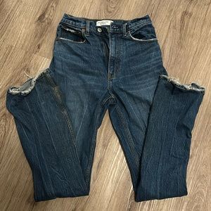 Abercrombie high rise boot jeans
